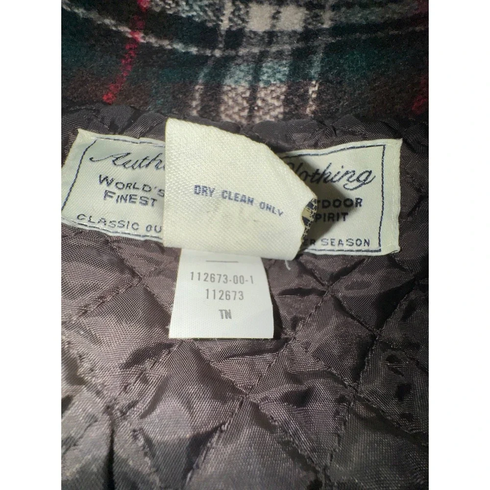 Gap Outdoor Spirit Vintage Large Plaid‎ Wool Blend Barn Chore Quilted Jacket L